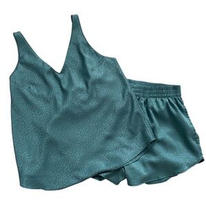 Victoria’s Secret Leopard Satin Pajama Set